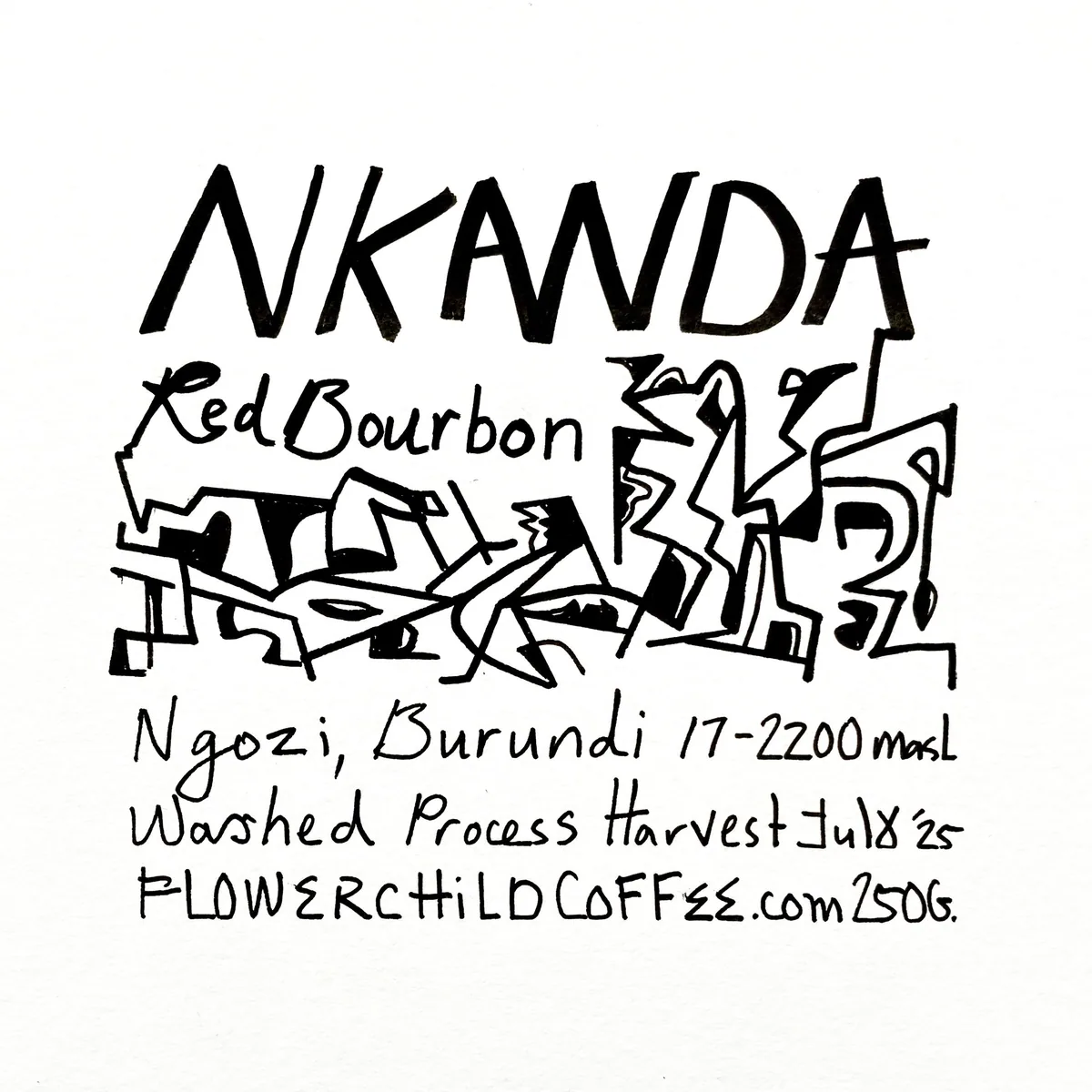 nkanda - rwanda + burundi + tanzania coffee by flower child