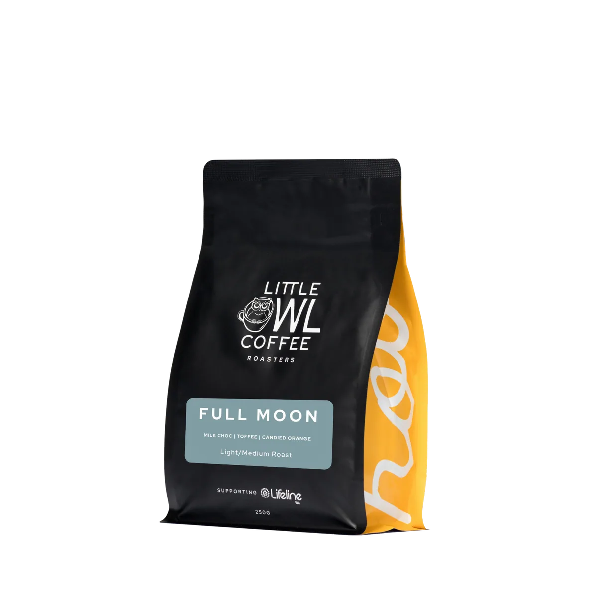 full moon blend coffee by little owl coffee roasters