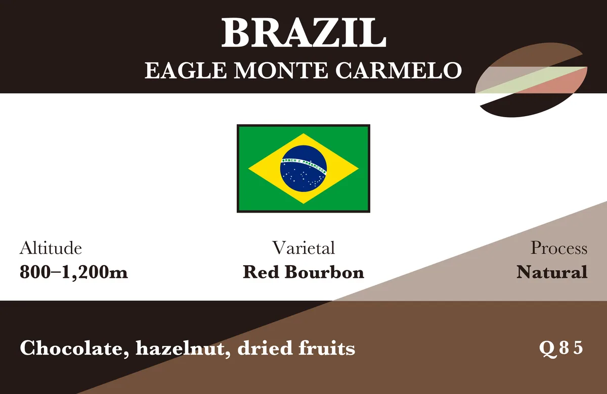brazil (eagle monte carmelo) coffee by broadway coffee roasters limited