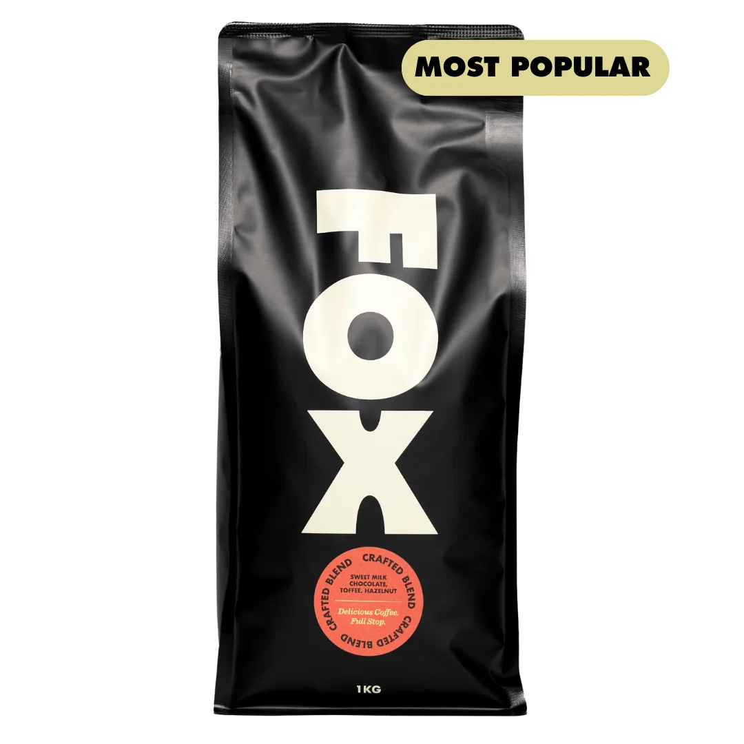 crafted blend coffee by fox coffee