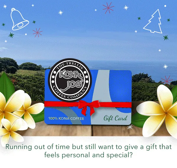 gift certificate coffee by kona joe coffee llc