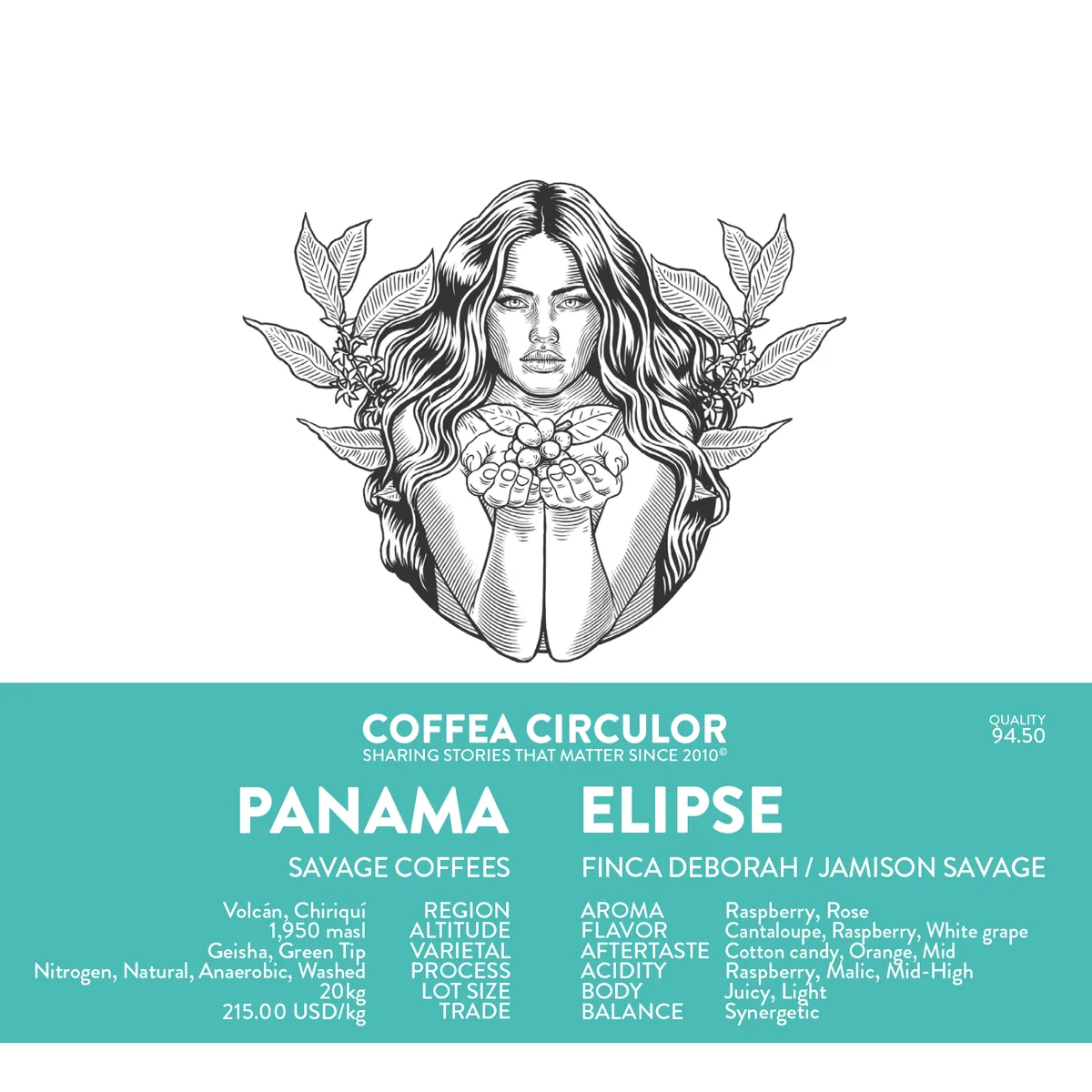 panama savage coffees finca deborah elipse nitrogen macerated natural anaerobic washed - panama coffee by coffea circulor