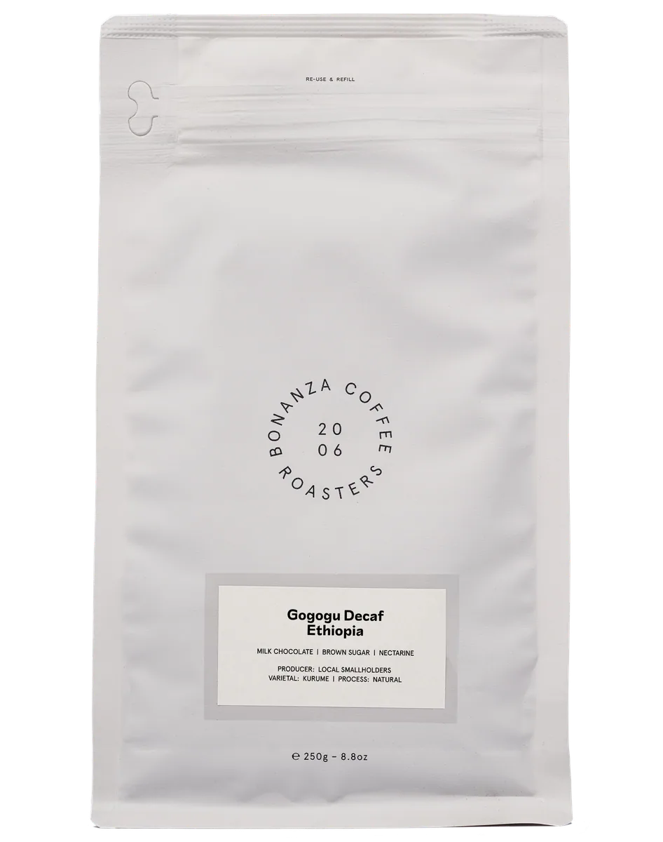 gogogu decaf coffee by bonanza coffee roasters