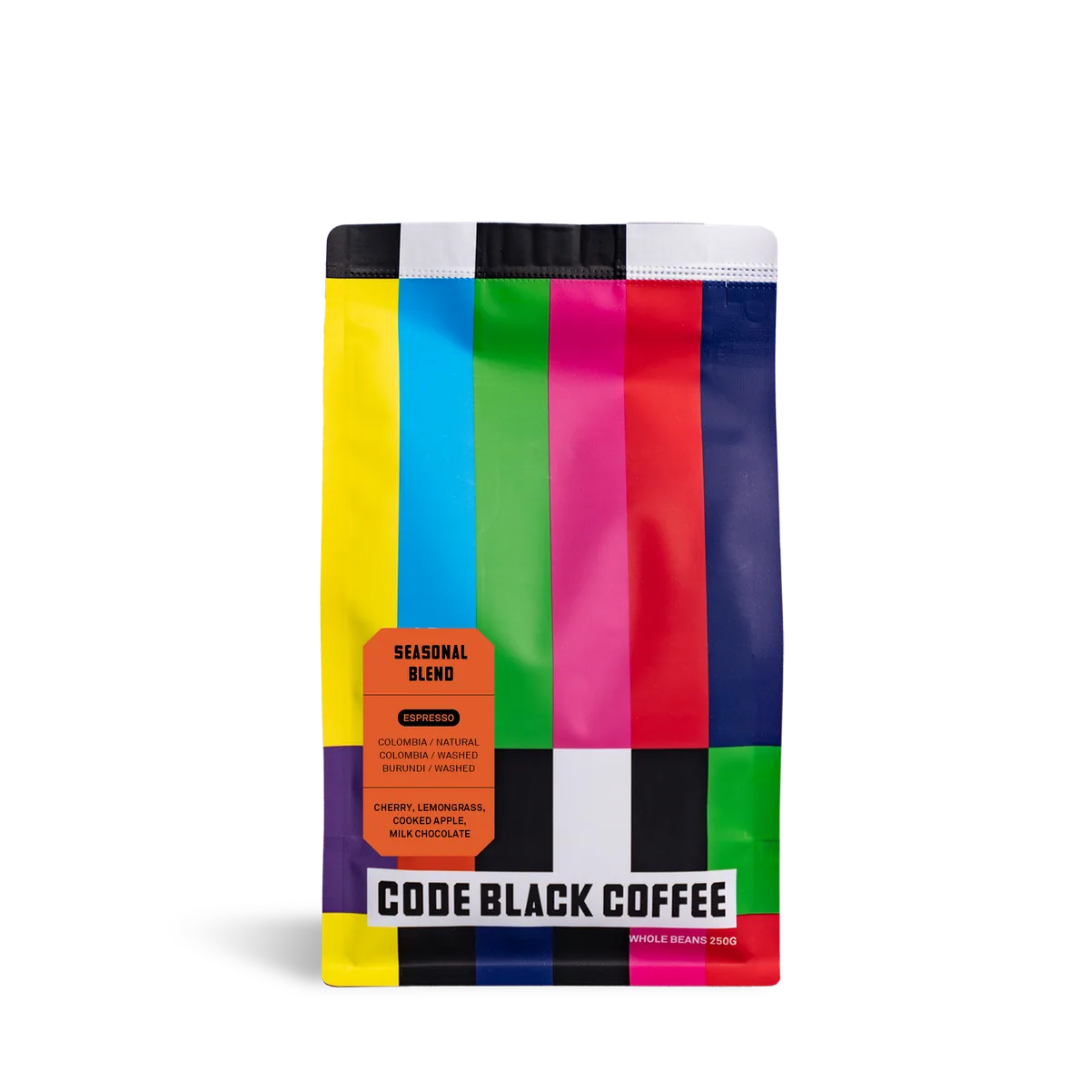 seasonal espresso blend coffee by code black