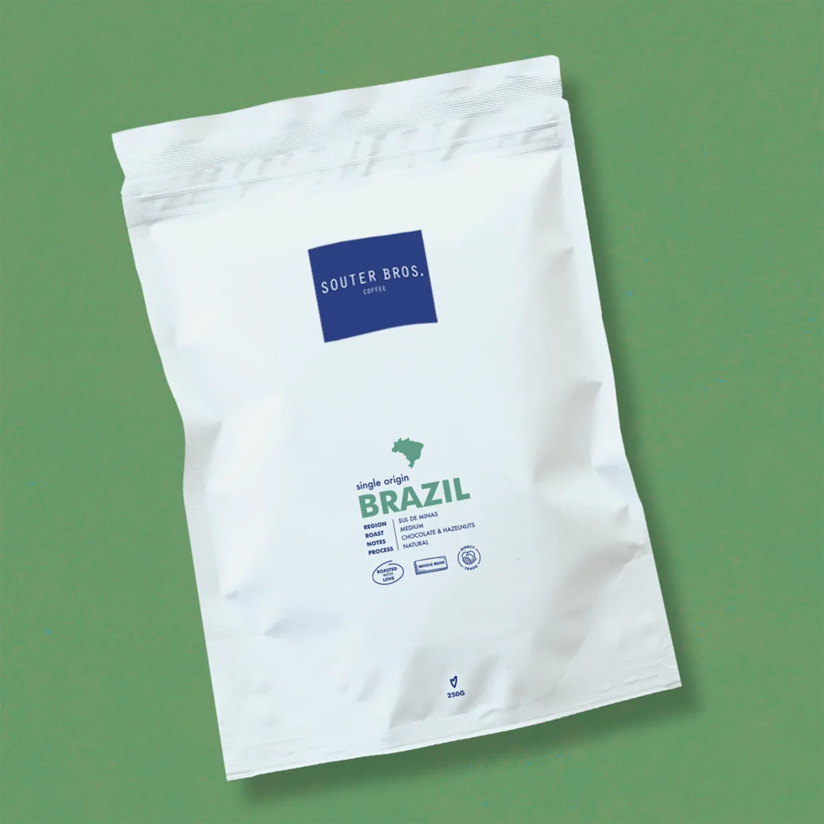 single origin brazil mogiana coffee — milk chocolate & hazelnut | souter bros. coffee by souter bros.
