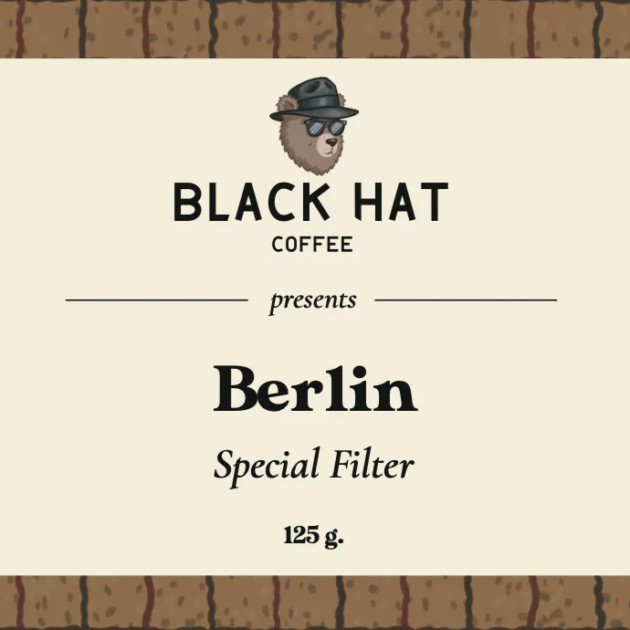 berlin - special filter, extended natural, honduras coffee by black hat coffee - specialty espresso bar