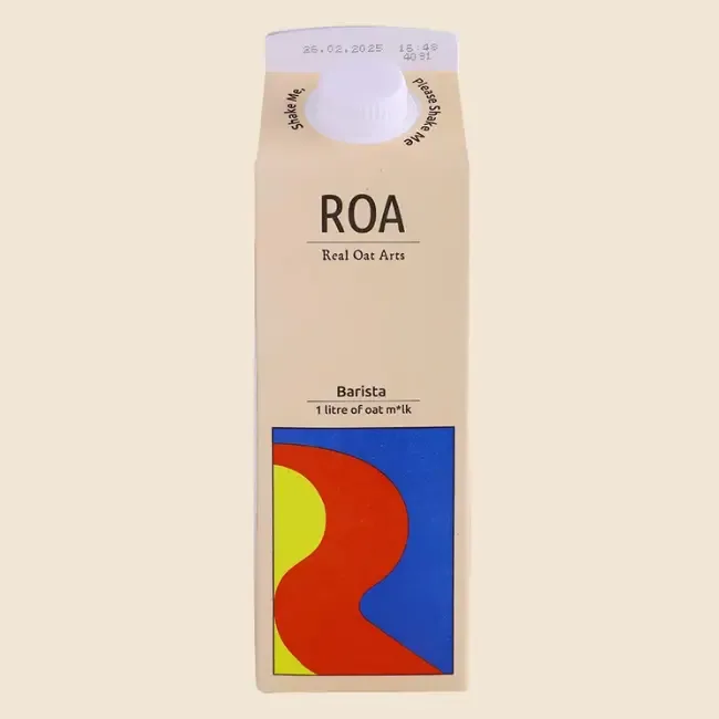 roa barista havermelk (6 x 1ltr) coffee by brute bonen koffiebranderij & espressobar