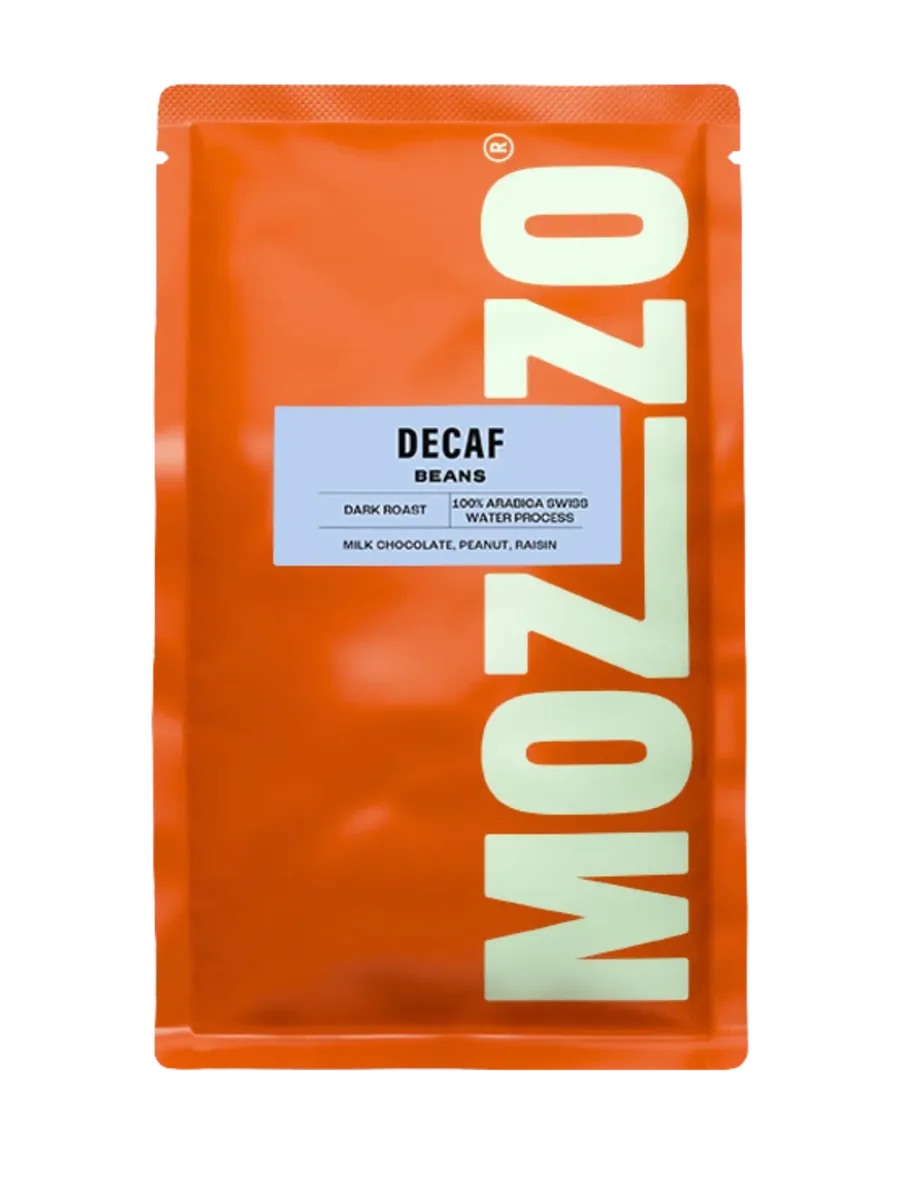 decaf coffee by mozzo coffee