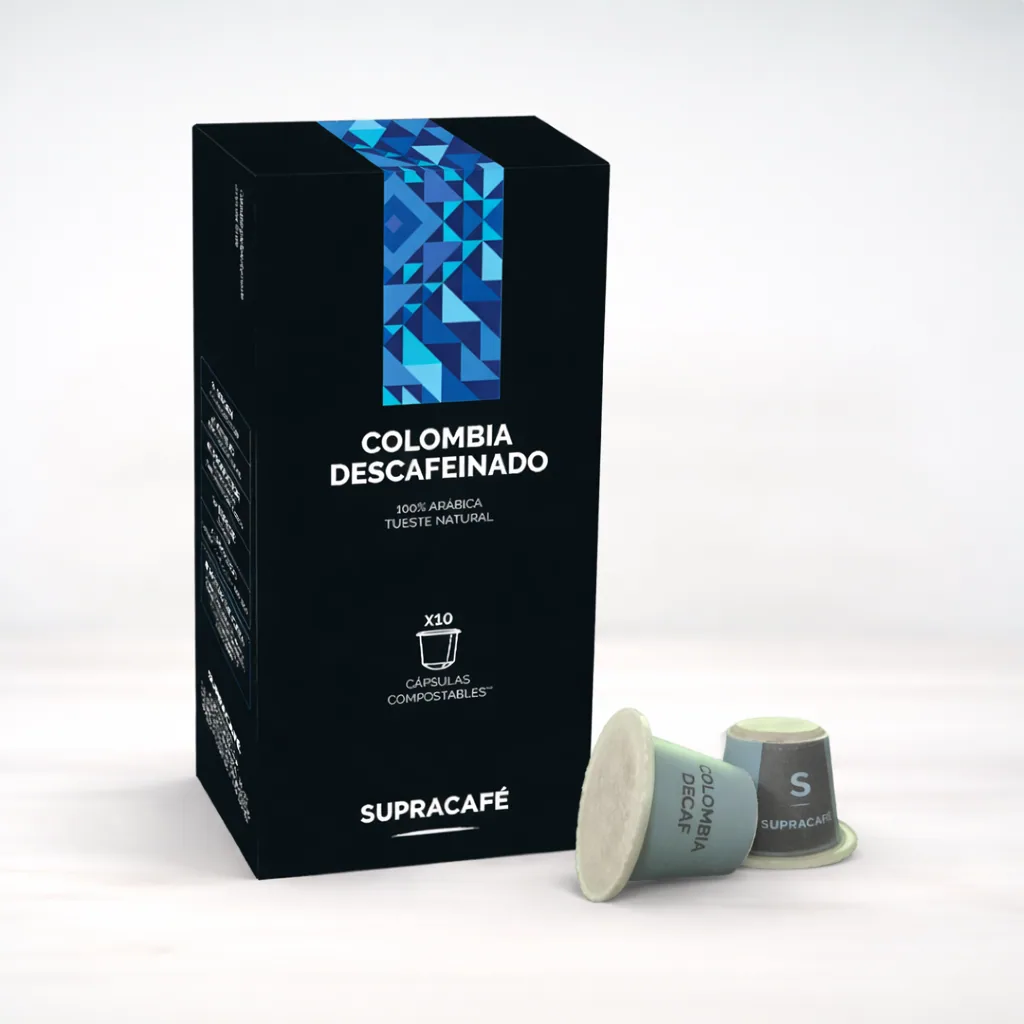 cápsulas origen colombia descafeinado · compostables - colombia coffee by supracafé s.a.