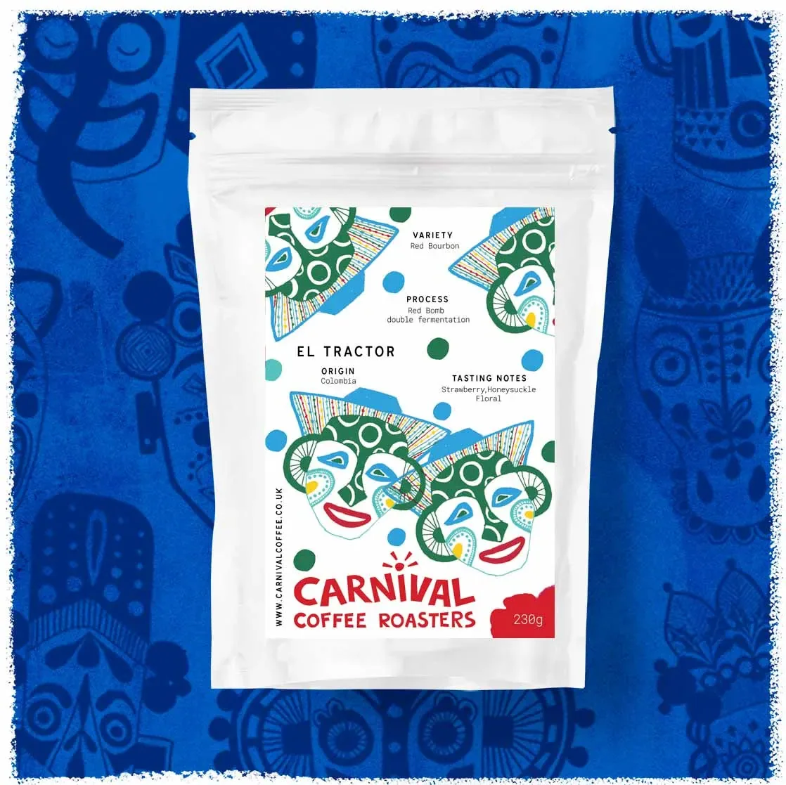 filter - el tractor, colombia- strawberry - honeysuckle - floral coffee by carnival coffee roasters
