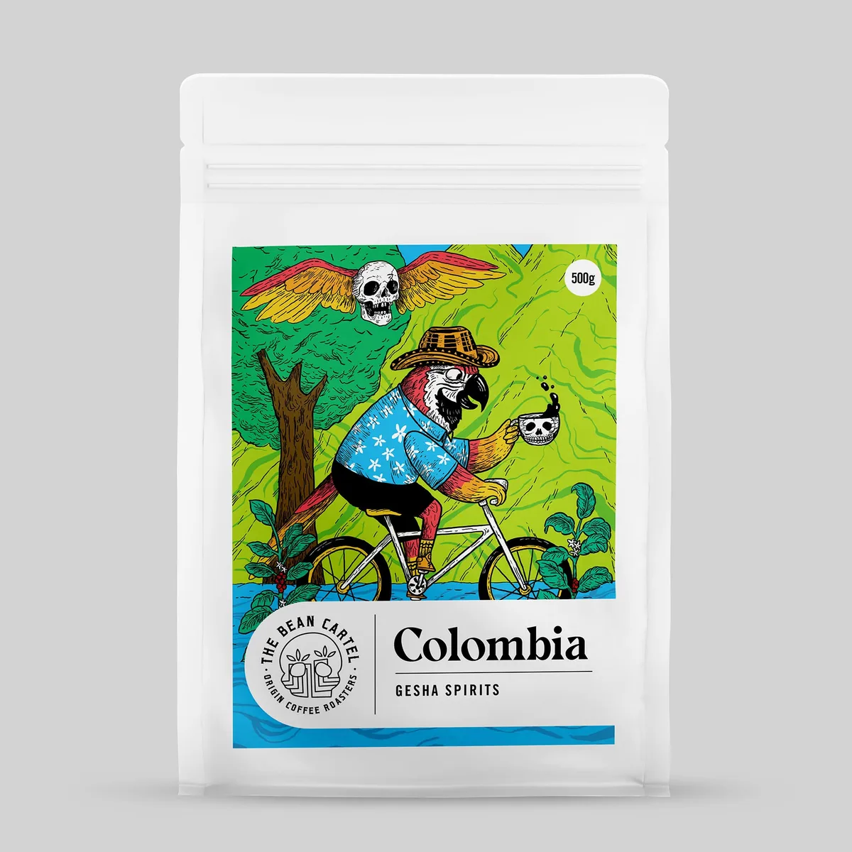 colombia – gesha spirits (semi-washed anaerobic) coffee by the bean cartel coffee roasters