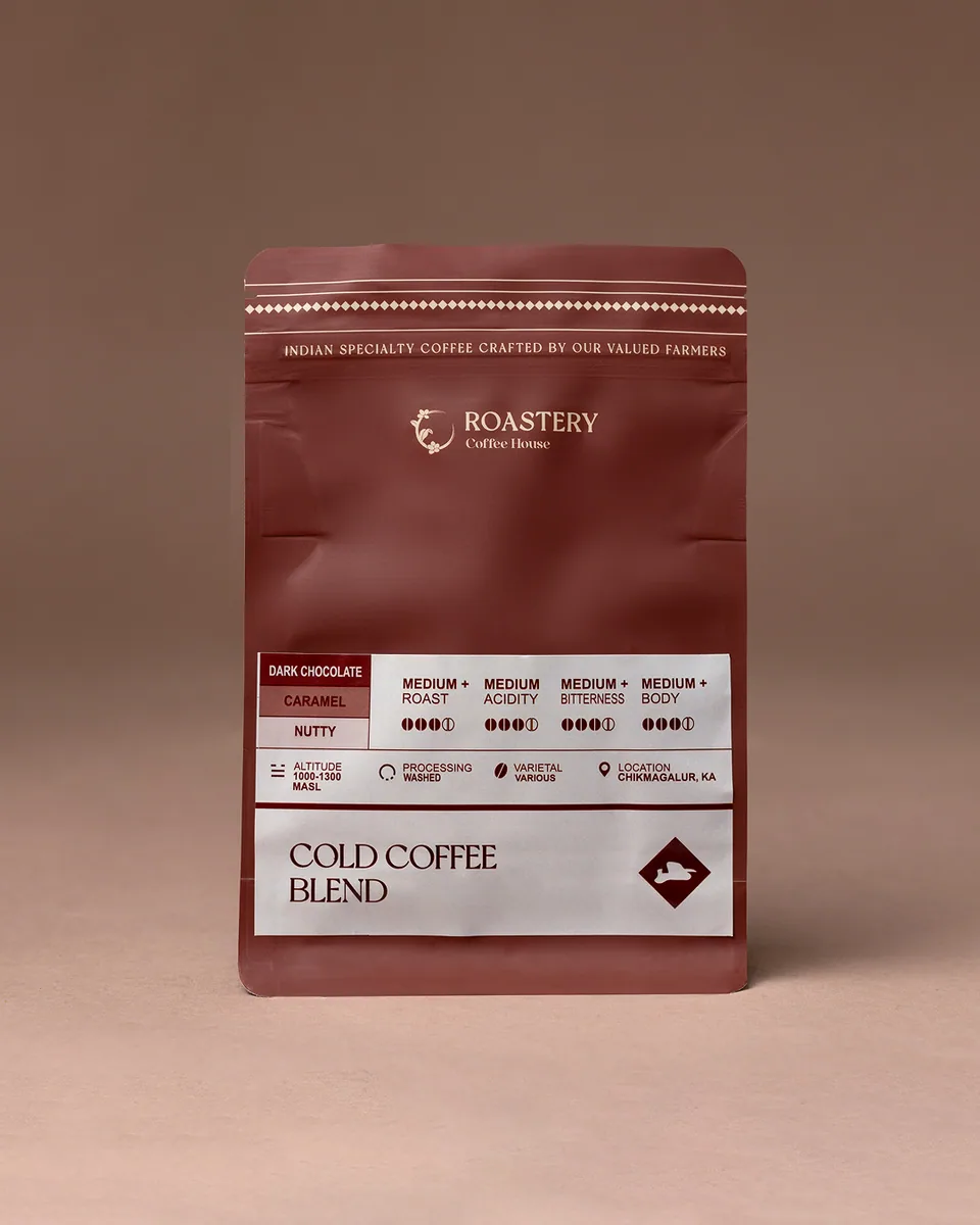 cold coffee blend - india coffee by roastery coffee house | dwarka