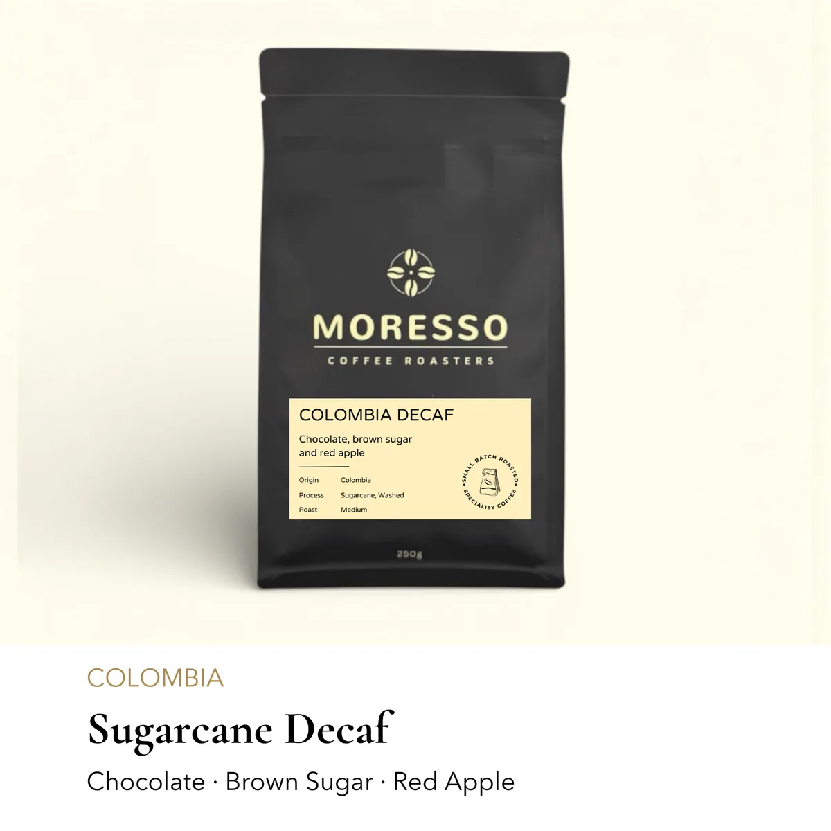 colombia decaf coffee by moresso coffee roasters