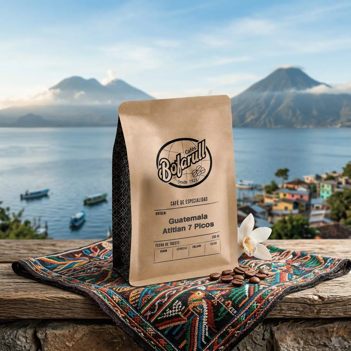 café guatemala atitlan 7 picos 250gr coffee by cafès bofarull - café de especialidad