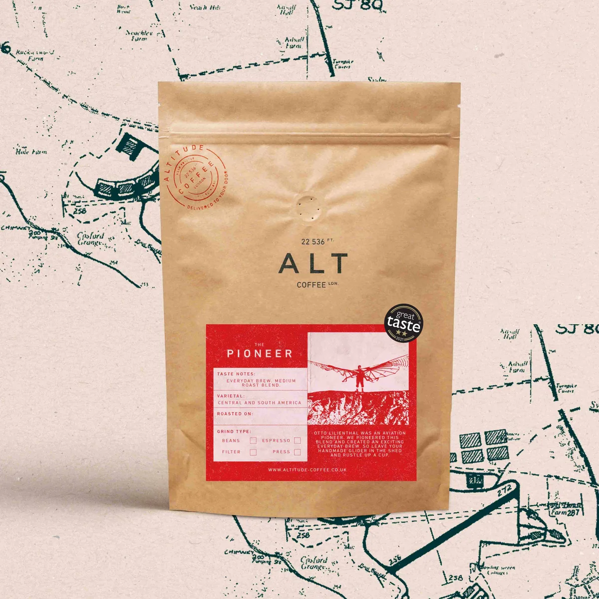 the pioneer blend coffee by altitude coffee london