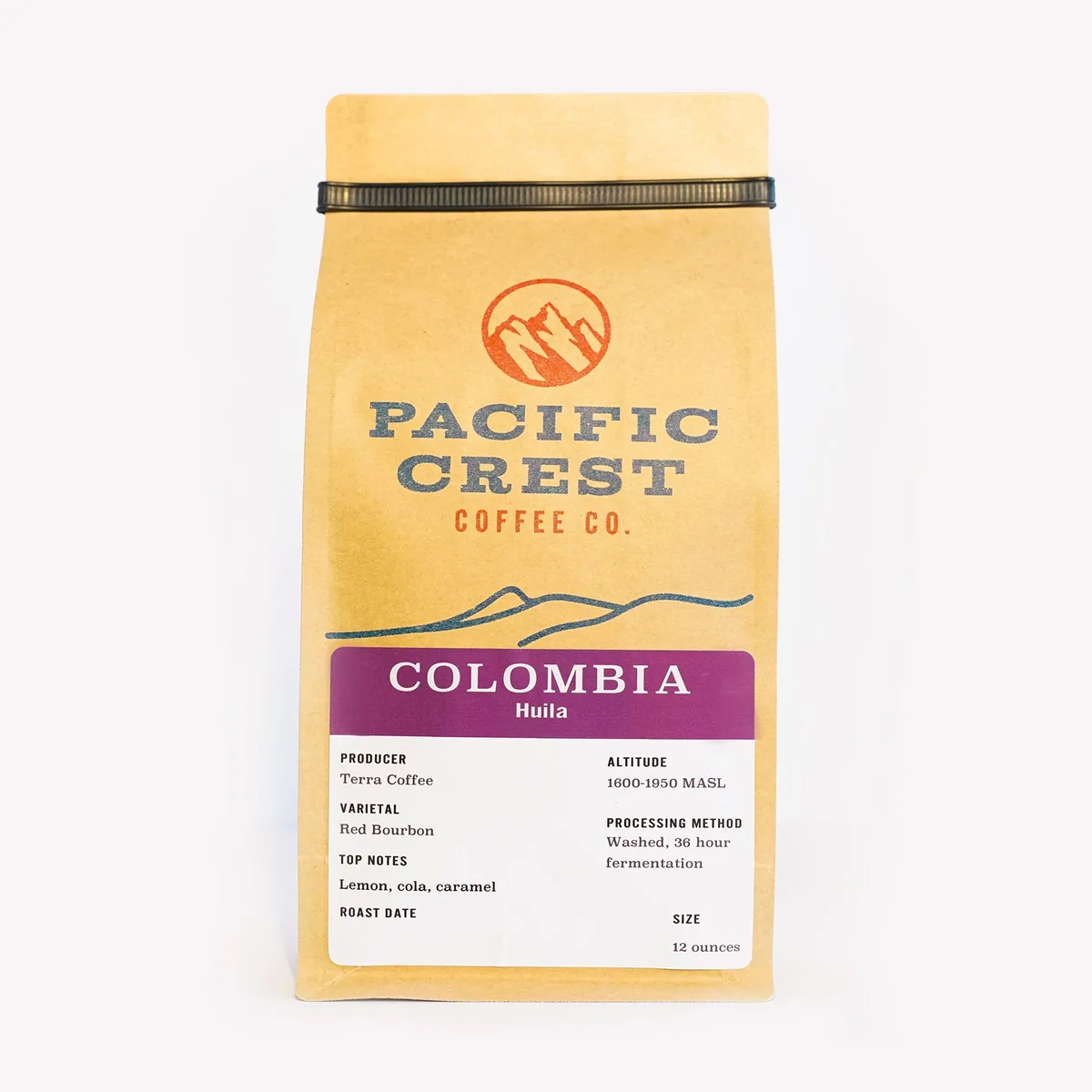 colombia coffee by pacific crest coffee company
