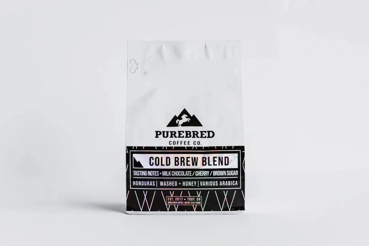 cold brew blend coffee by purebred coffee co.