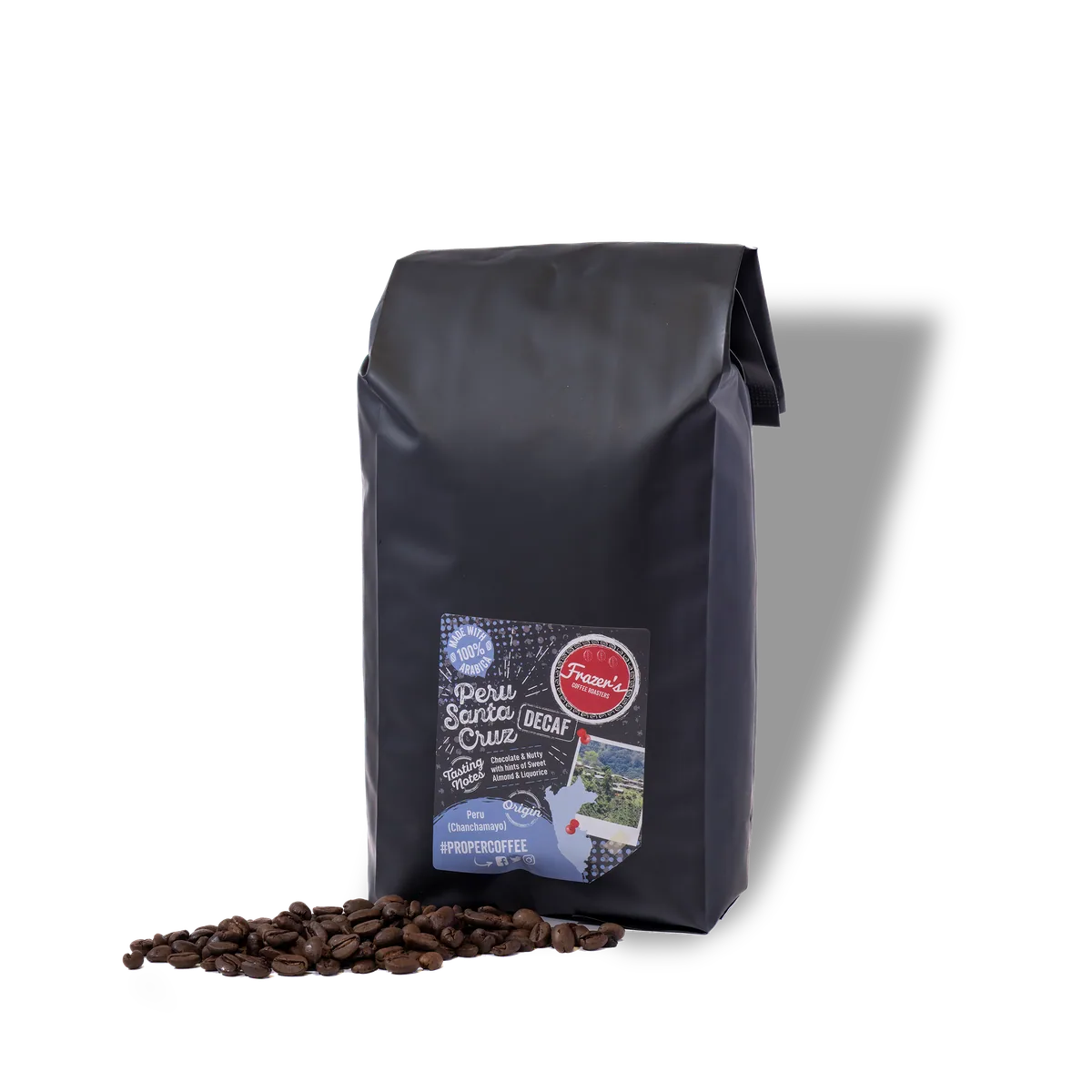 peru decaf c02 process organic grade 1 coffee by frazer's coffee roasters