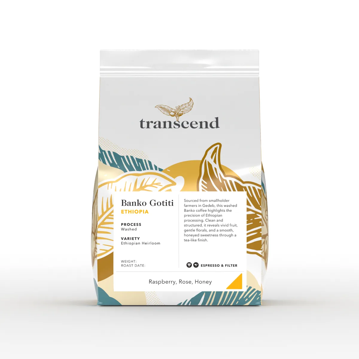 banko gotiti washed - ethiopia coffee by transcend coffee and roastery