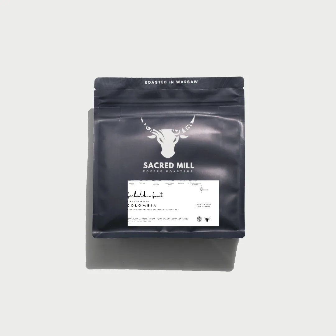 forbidden fruit - colombia las patios espresso (geisha -washed-fruit infused experimental) 200g coffee by sacred mill coffee roasters