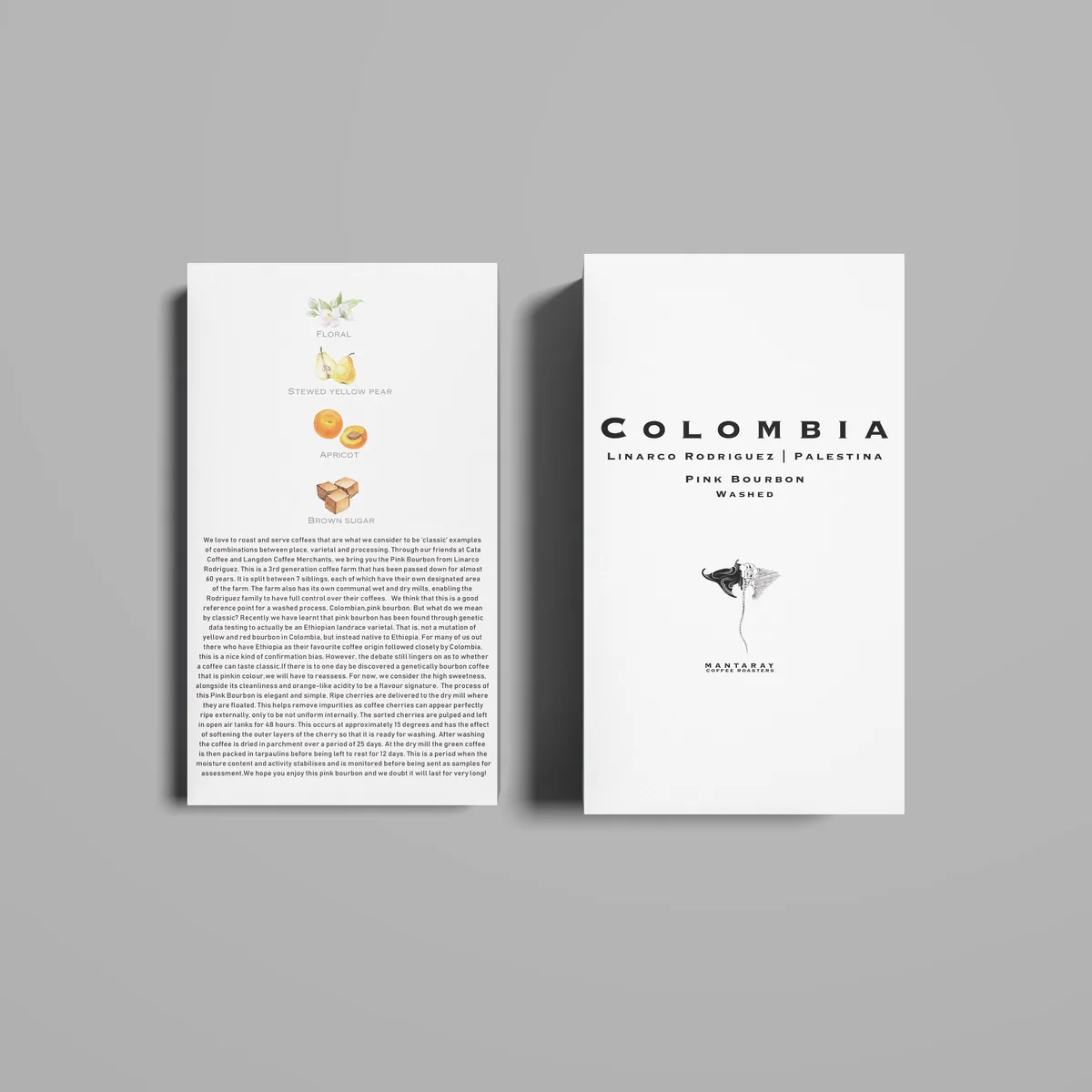 colombia linarco rodriguez | palestina huila (single origin filter) coffee by manta ray coffee roasters