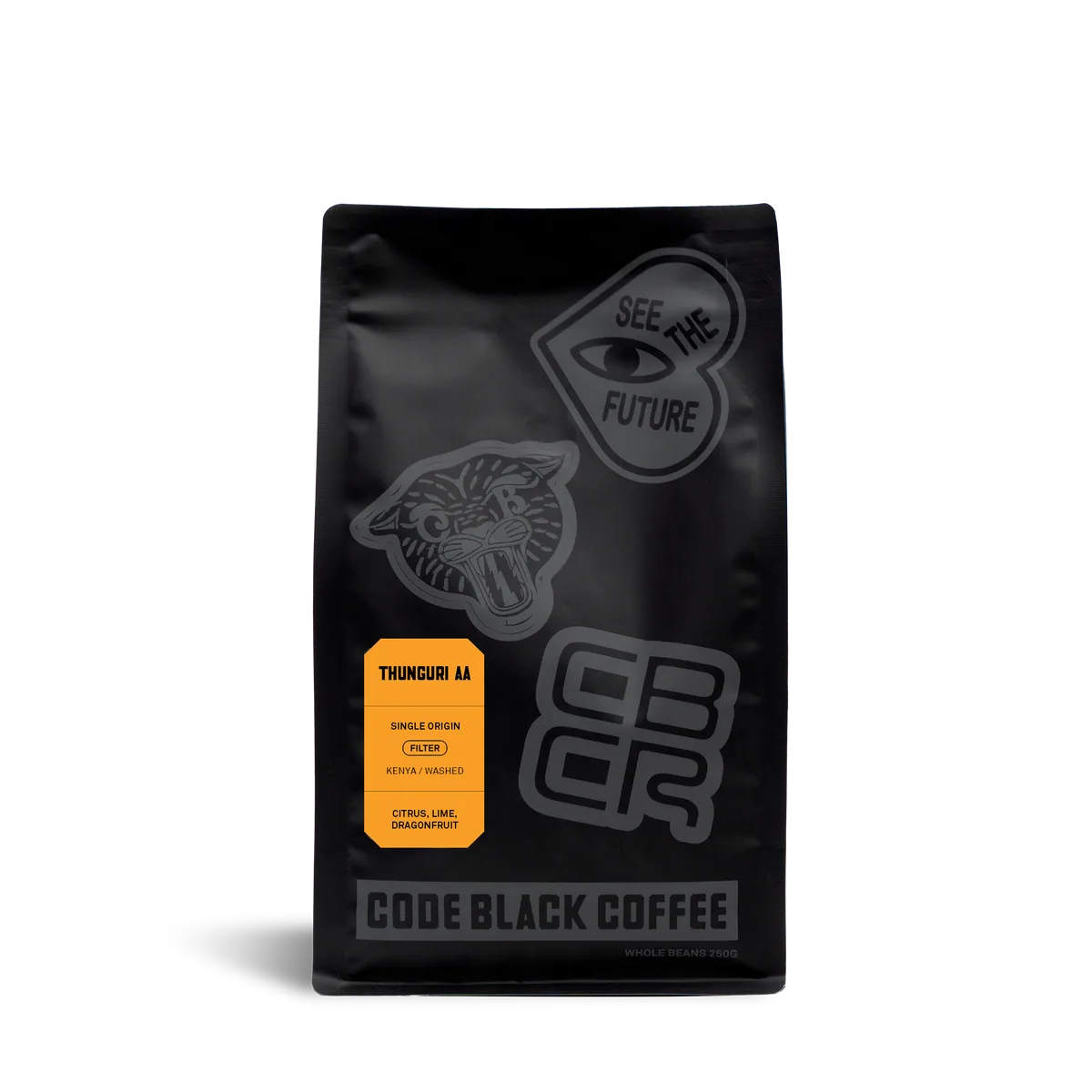 kenya thunguri aa washed filter - single origin - kenya coffee by code black