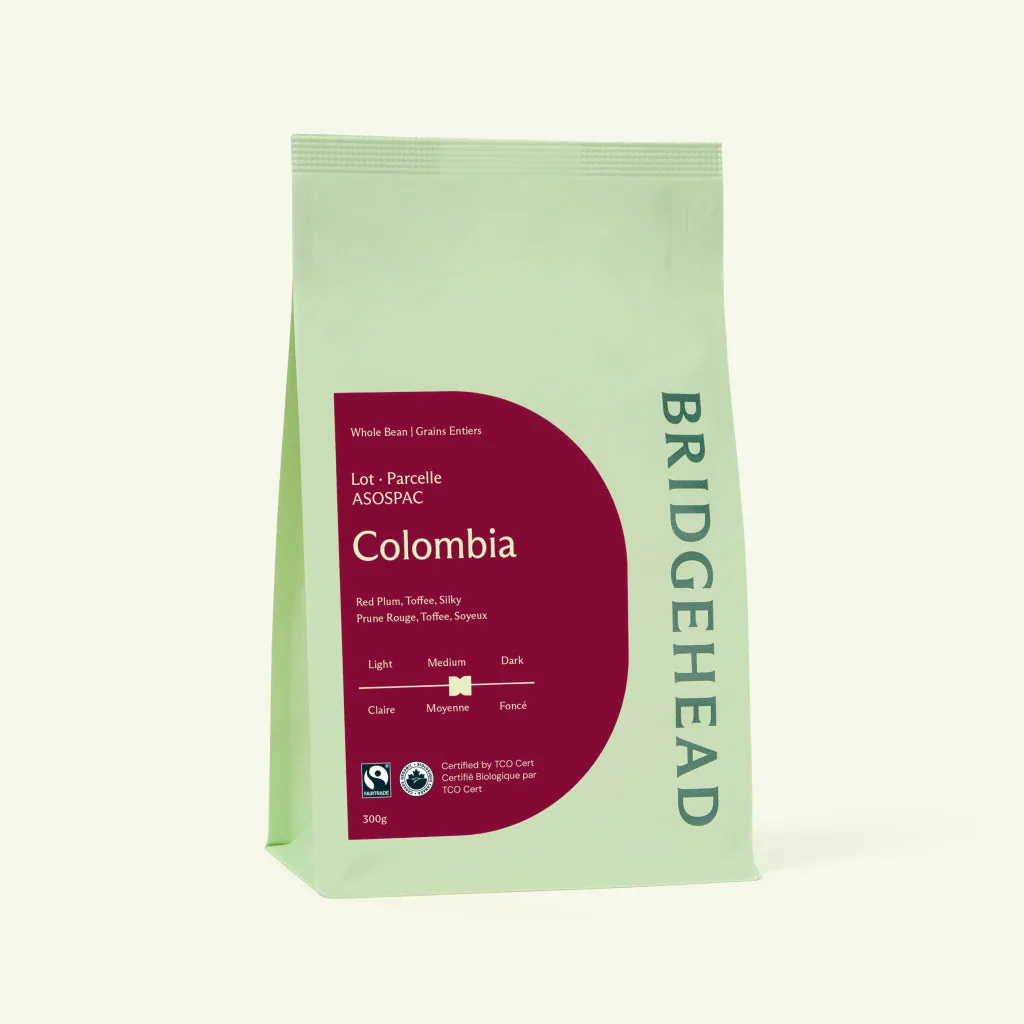 colombia coffee by bridgehead roastery and coffeehouse