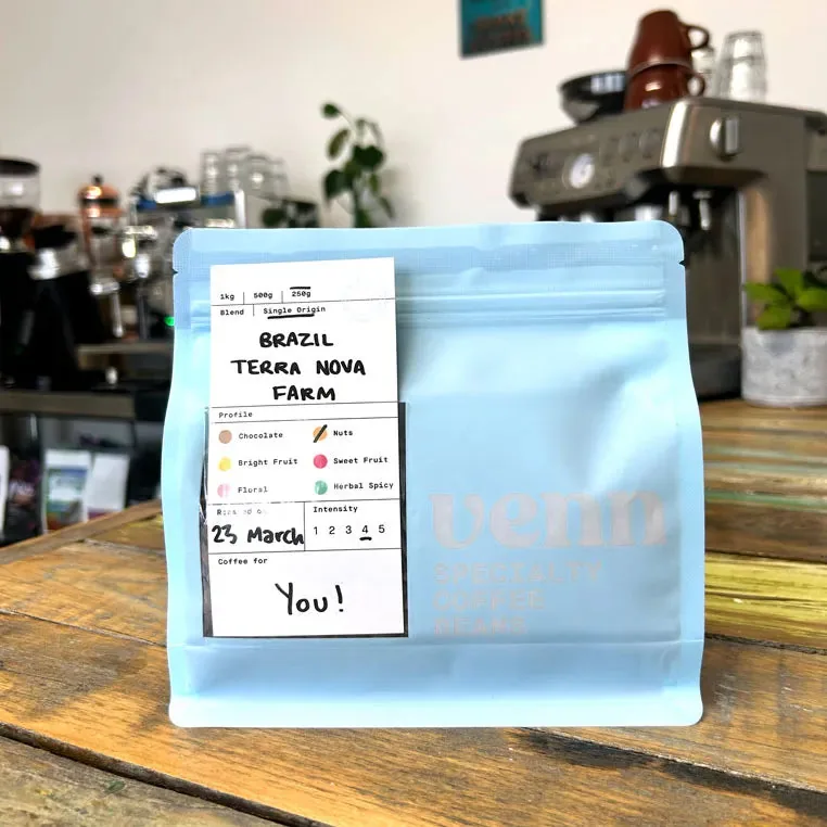 venn coffee - brazil terra nova farm single origin - brazil coffee by perth coffee exchange