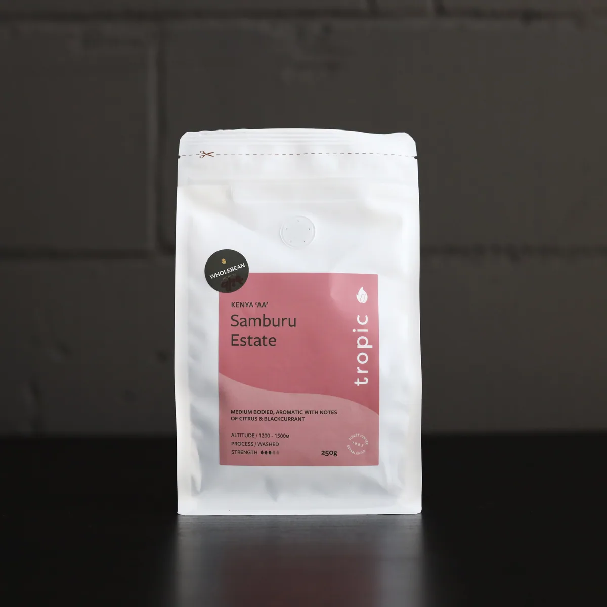 kenya 'aa' samburu estate coffee coffee by tropic coffee ltd