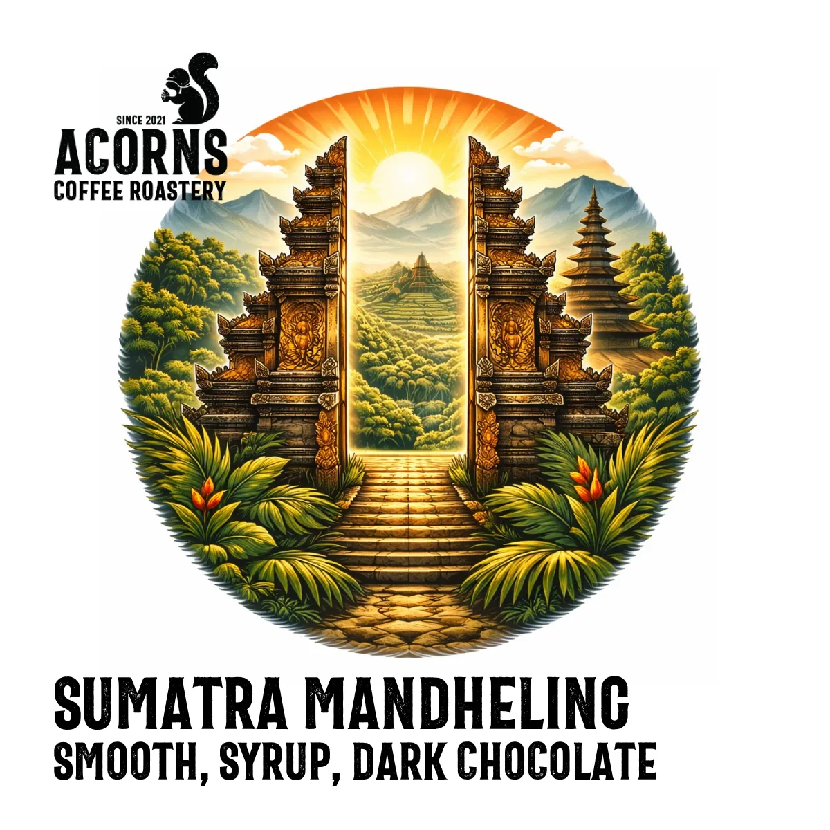 sumatra mandheling coffee by acorns coffee and cake