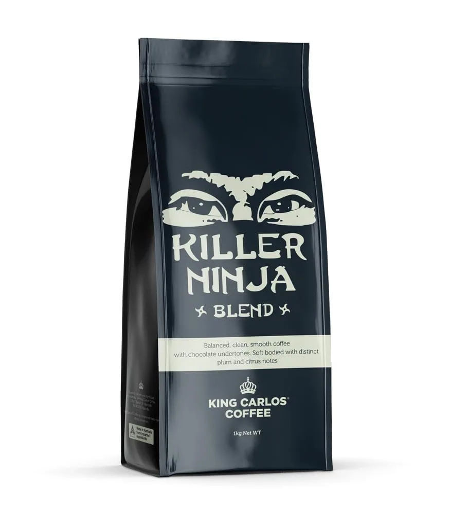killer ninja, specialty coffee blend coffee by king carlos coffee roasters