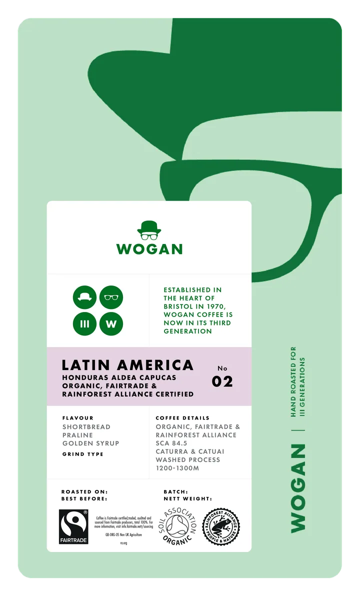 organic fairtrade latin america coffee by wogan coffee