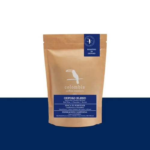 oxford blend (natural & fully washed process) coffee by colombia coffee roasters