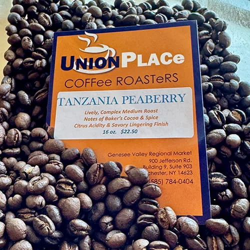 tanzanian peaberry coffee by union place coffee roasters