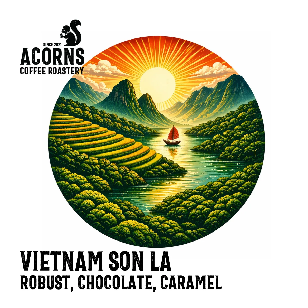 vietnam son la - vietnam coffee by acorns coffee and cake