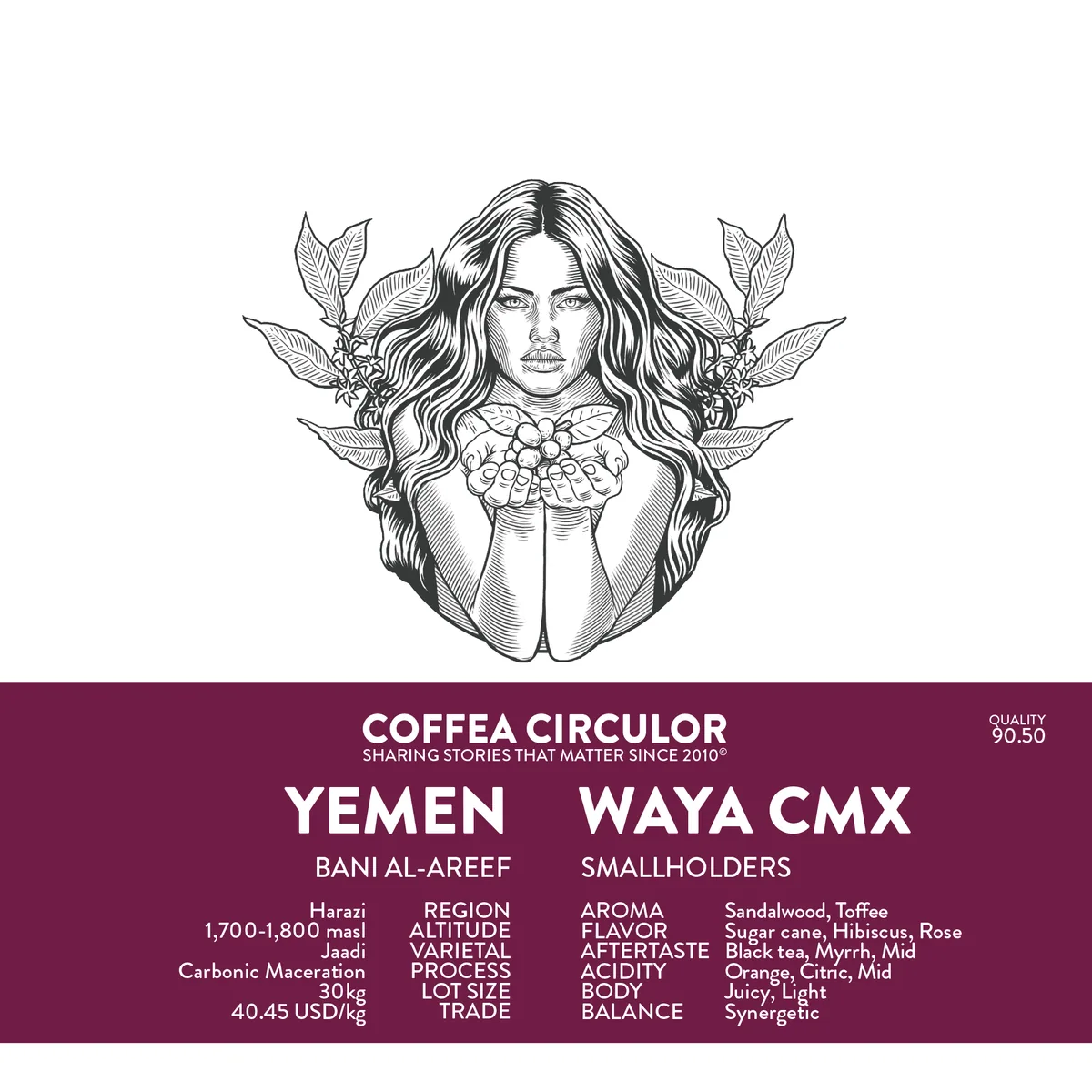 yemen waya carbonic maceration cmx - yemen coffee by coffea circulor