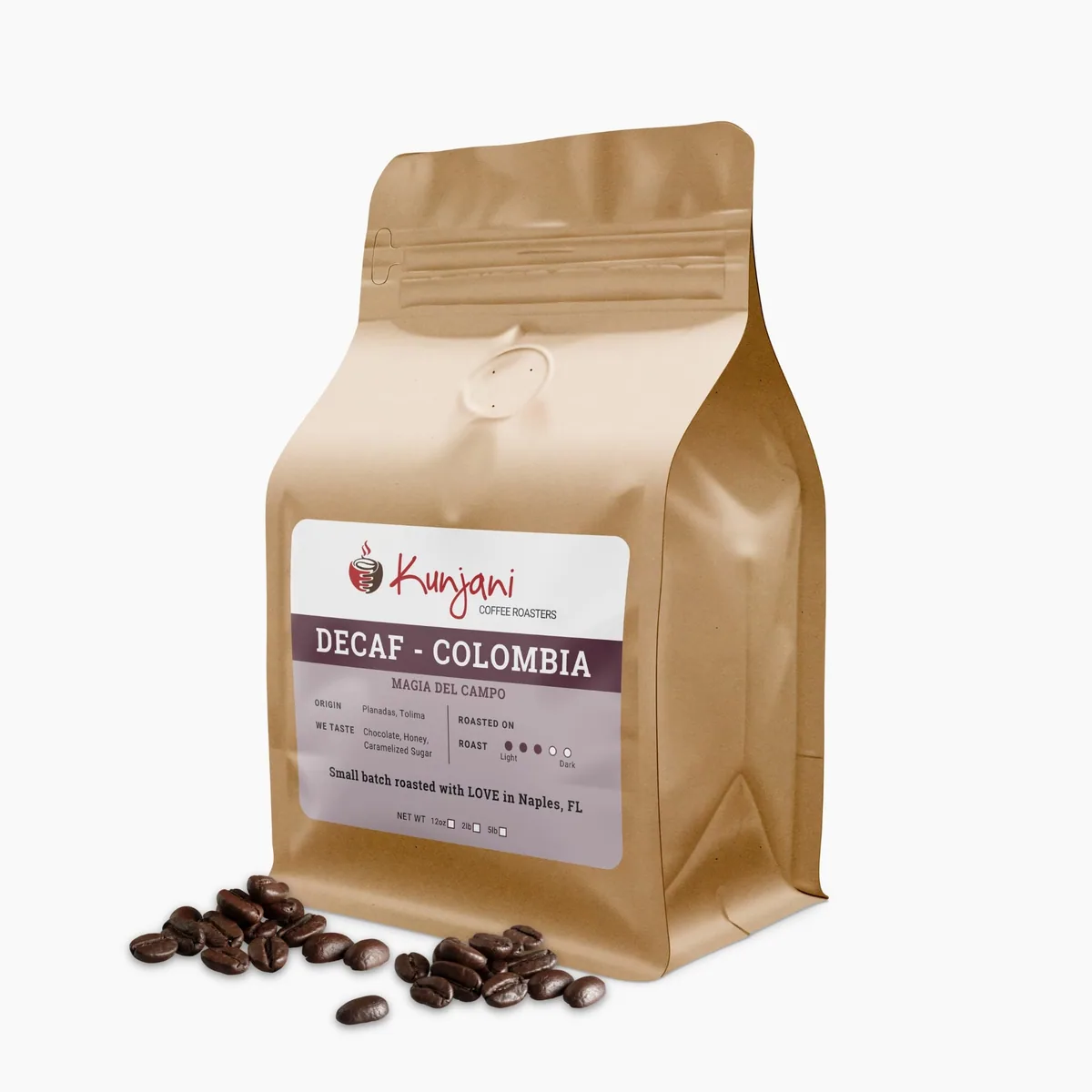 decaf colombia magia del campo coffee by kunjani craft coffee & gallery