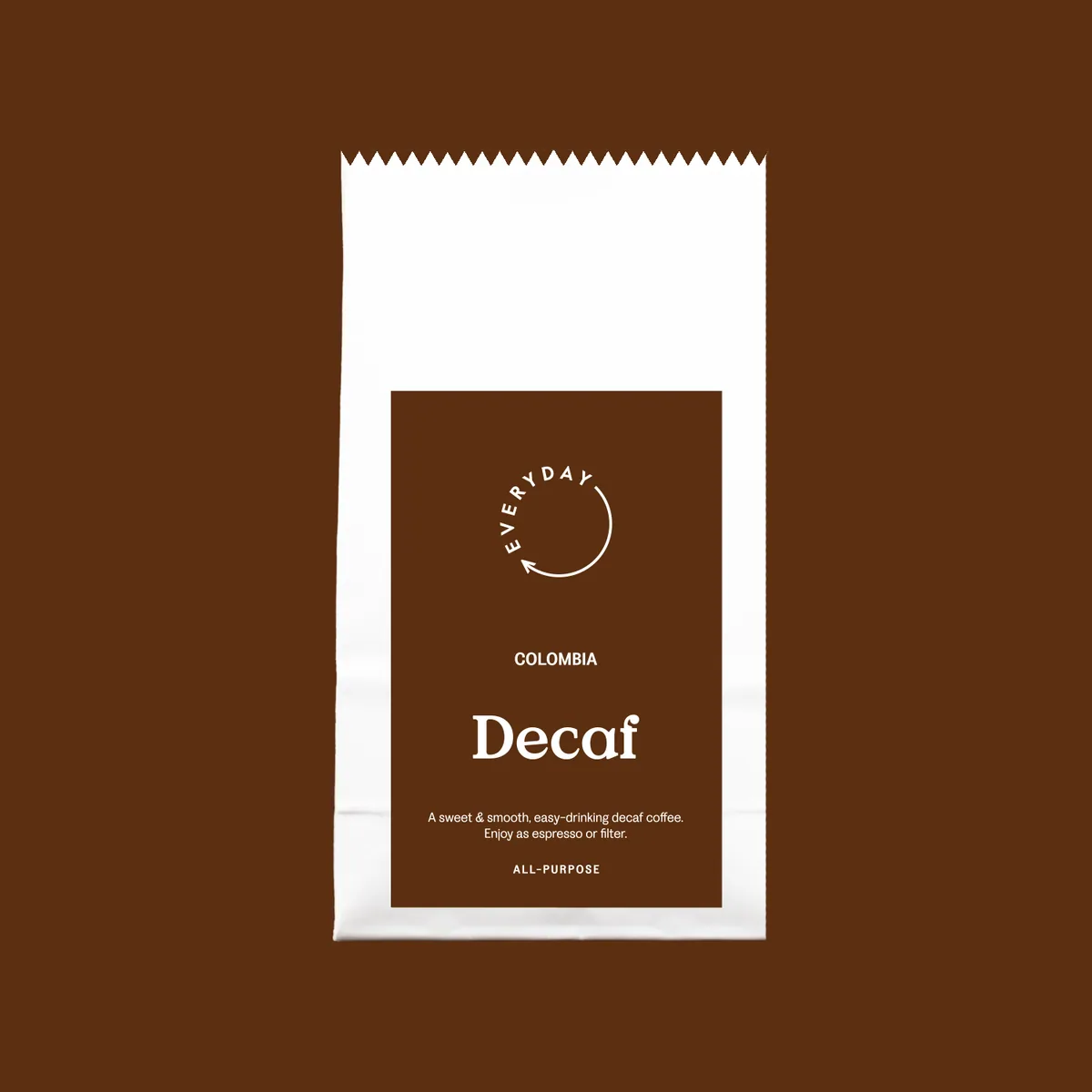 colombia decaf espresso coffee by everyday coffee