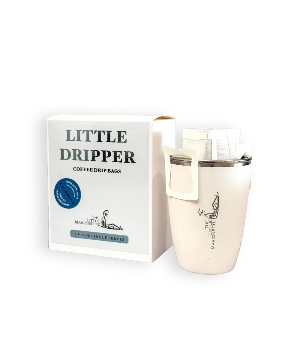 little drippers | colombia gesha spirits hulia - semi washed anaerobic coffee by the little marionette coffee roastery