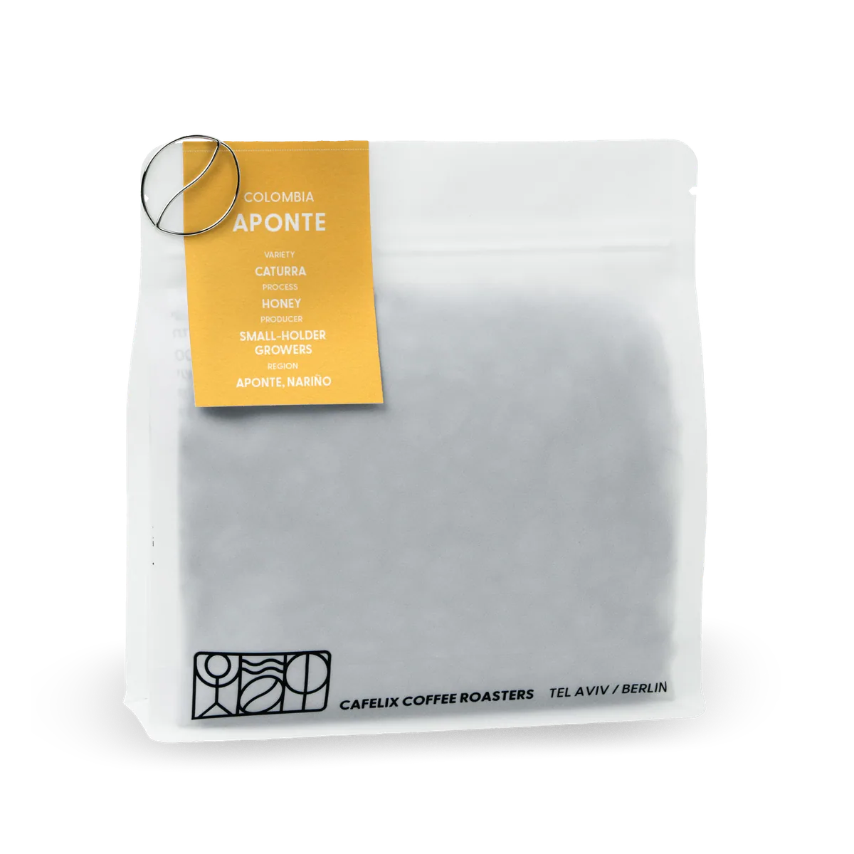colombia, aponte - caturra, honey coffee by cafelix coffee roasters