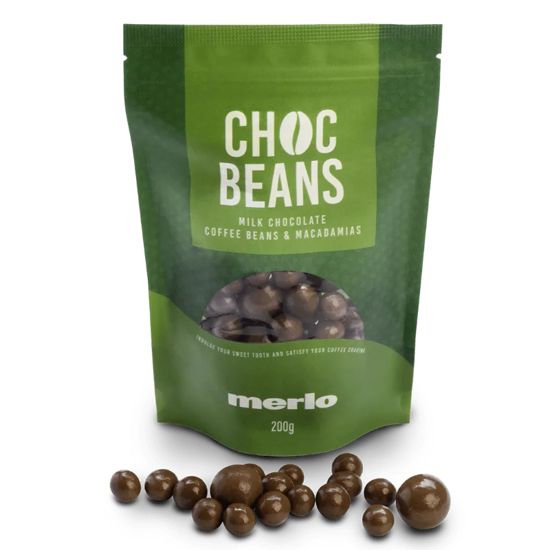 milk choc coffee beans & macadamia coffee by merlo coffee cafe brisbane city | george street