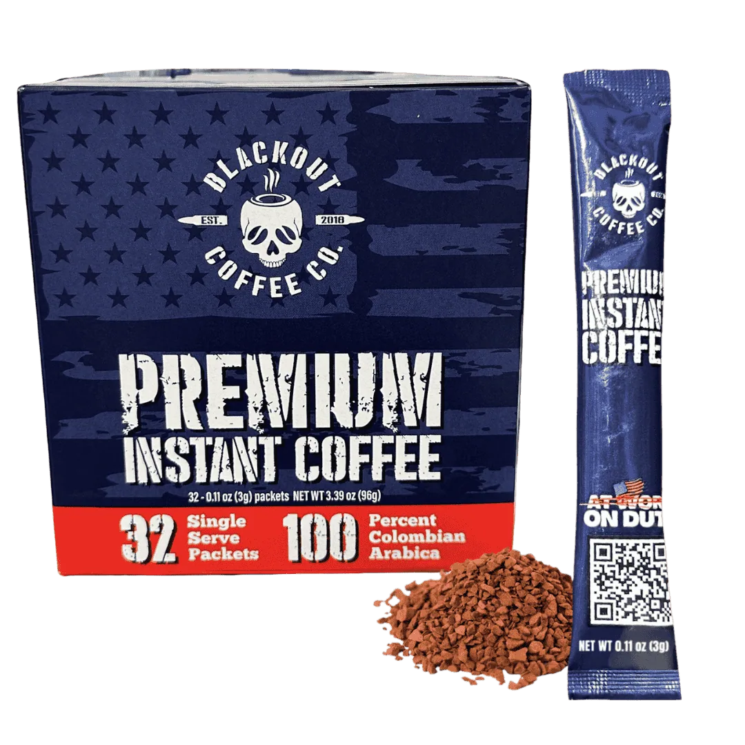 instant coffee 32 count coffee by blackout coffee co.