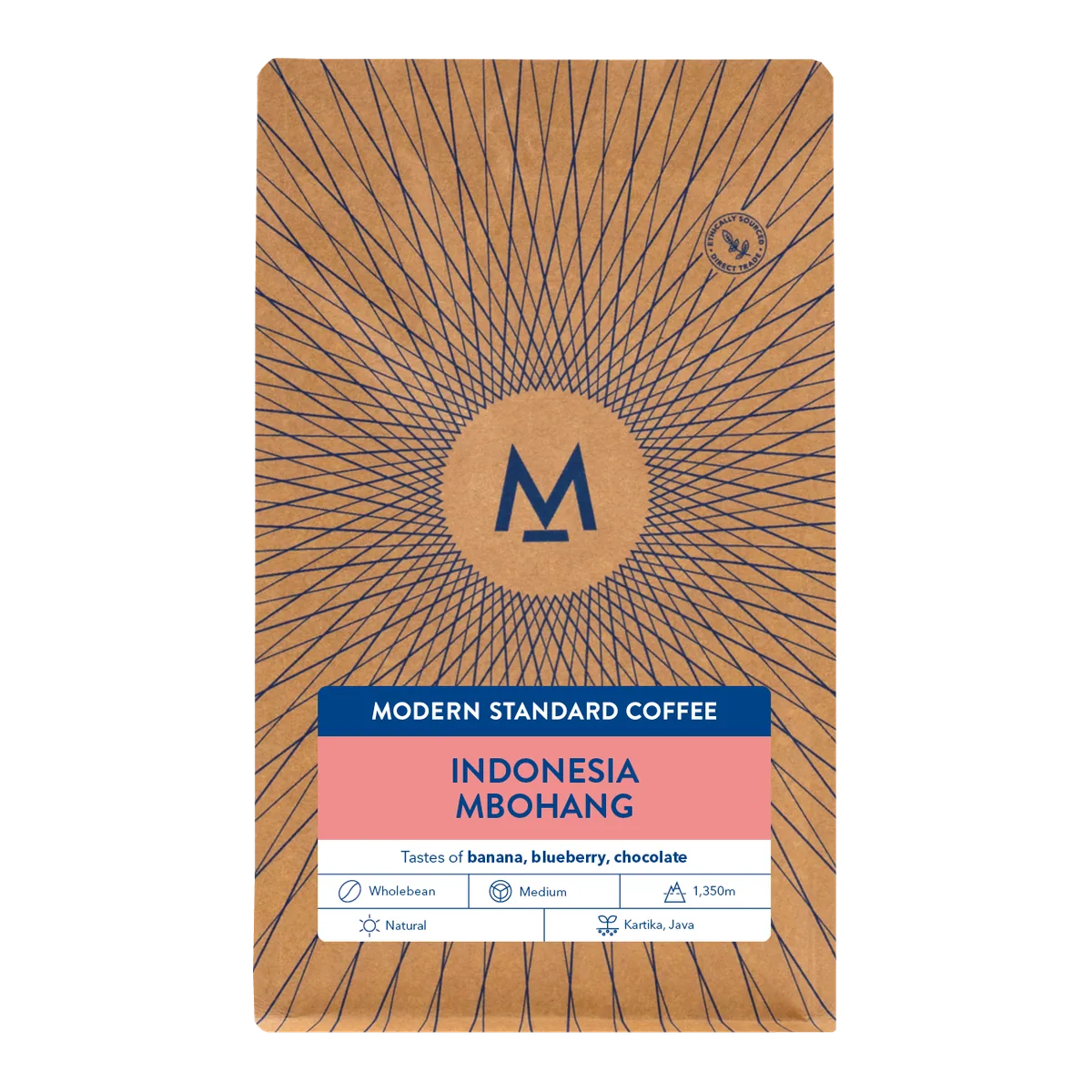 indonesia mbohang (natural) coffee by modern standard coffee - roastery