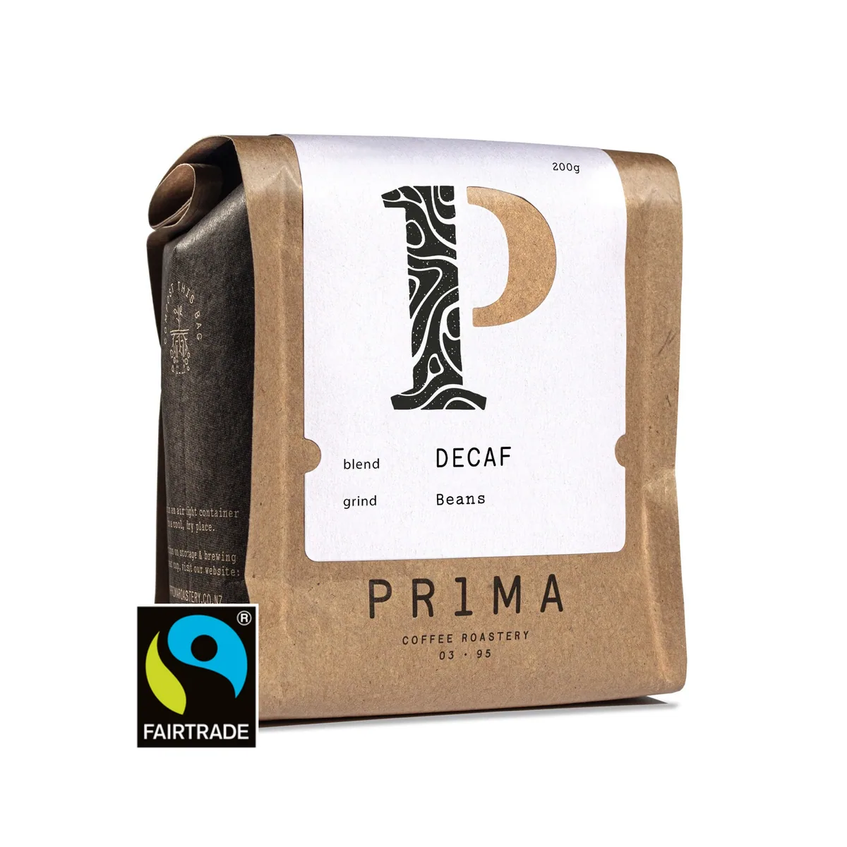 decaf fairtrade organic coffee by prima roastery