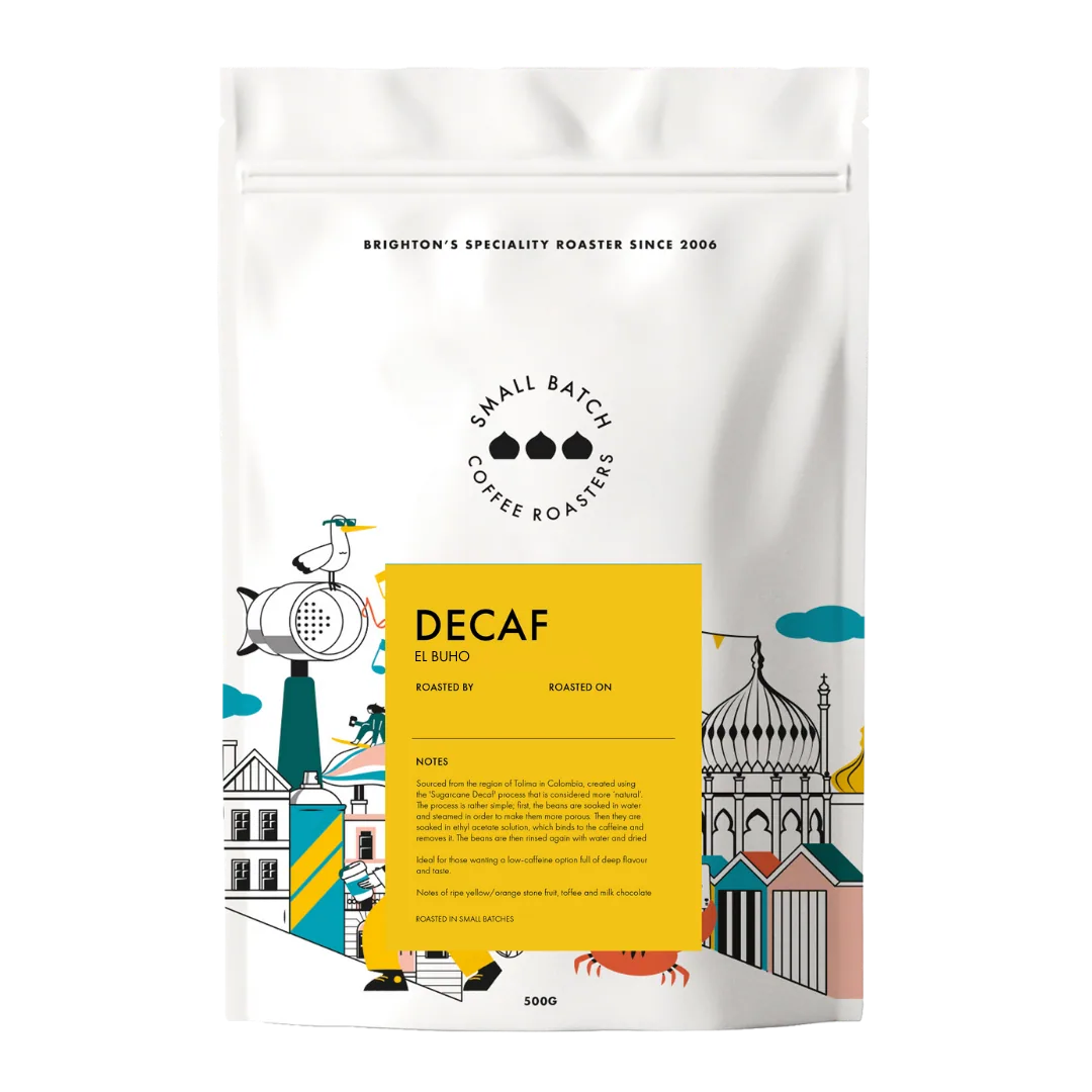 decaf el buho 250g decaf coffee coffee by small batch coffee roasters - roastery & cafe