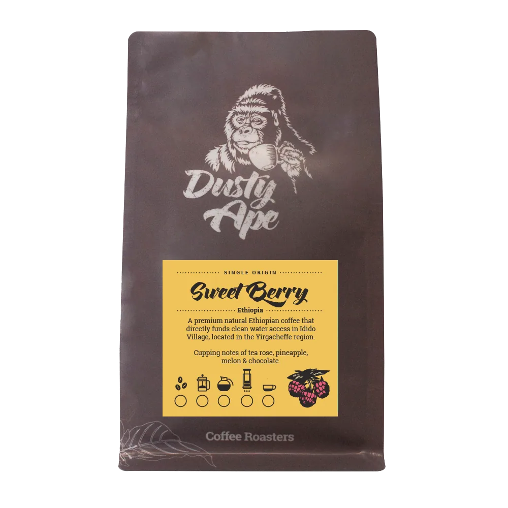 ethiopia sweet berry yirgacheffe coffee by dusty ape coffee roastery & coffee bar