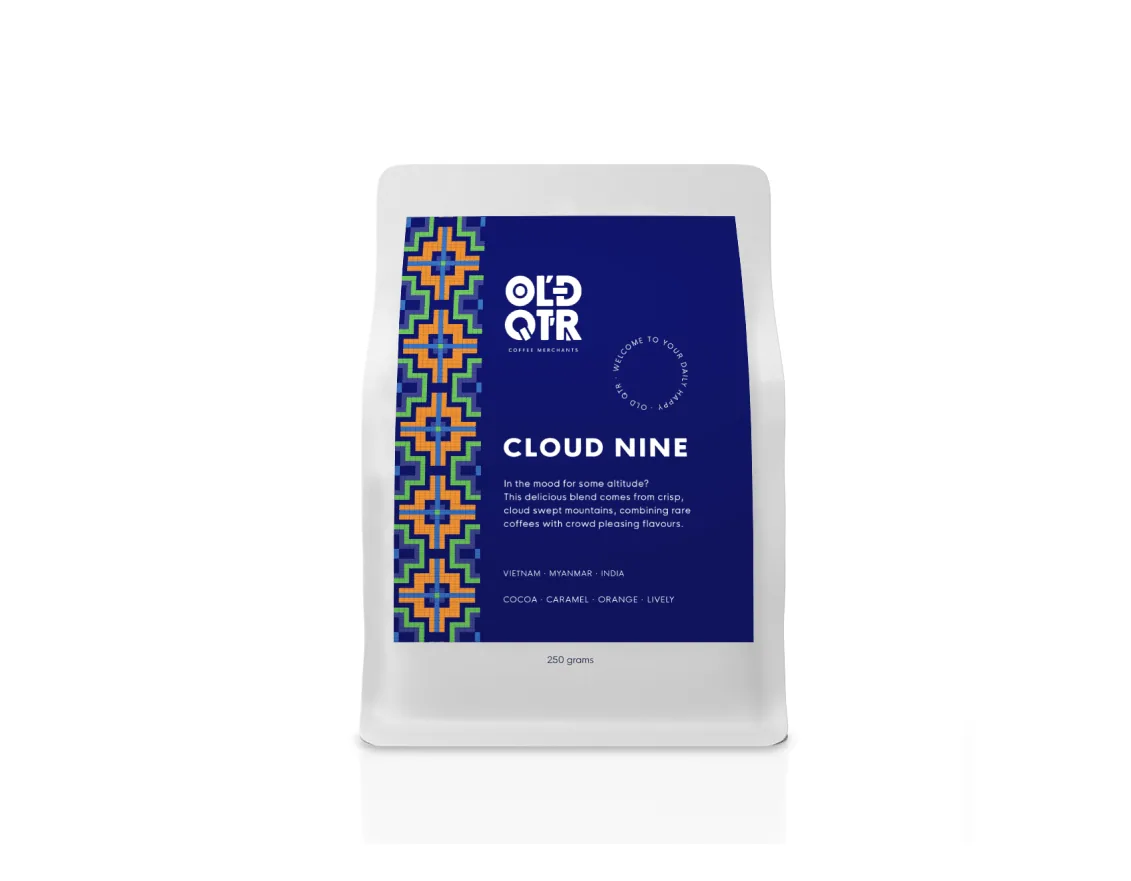 cloud nine blend - vietnam + india coffee by old quarter coffee merchants - southport