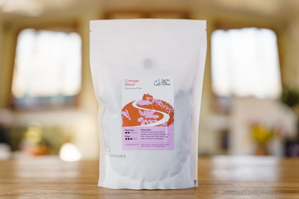 cottage blend - filter/espresso coffee by surrey hills coffee - roastery
