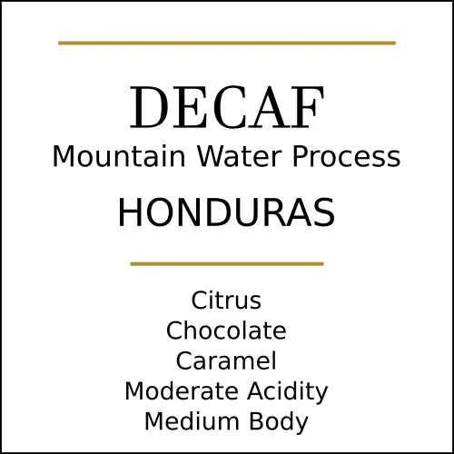 honduras decaf medium roast coffee coffee by pebble and pine coffee