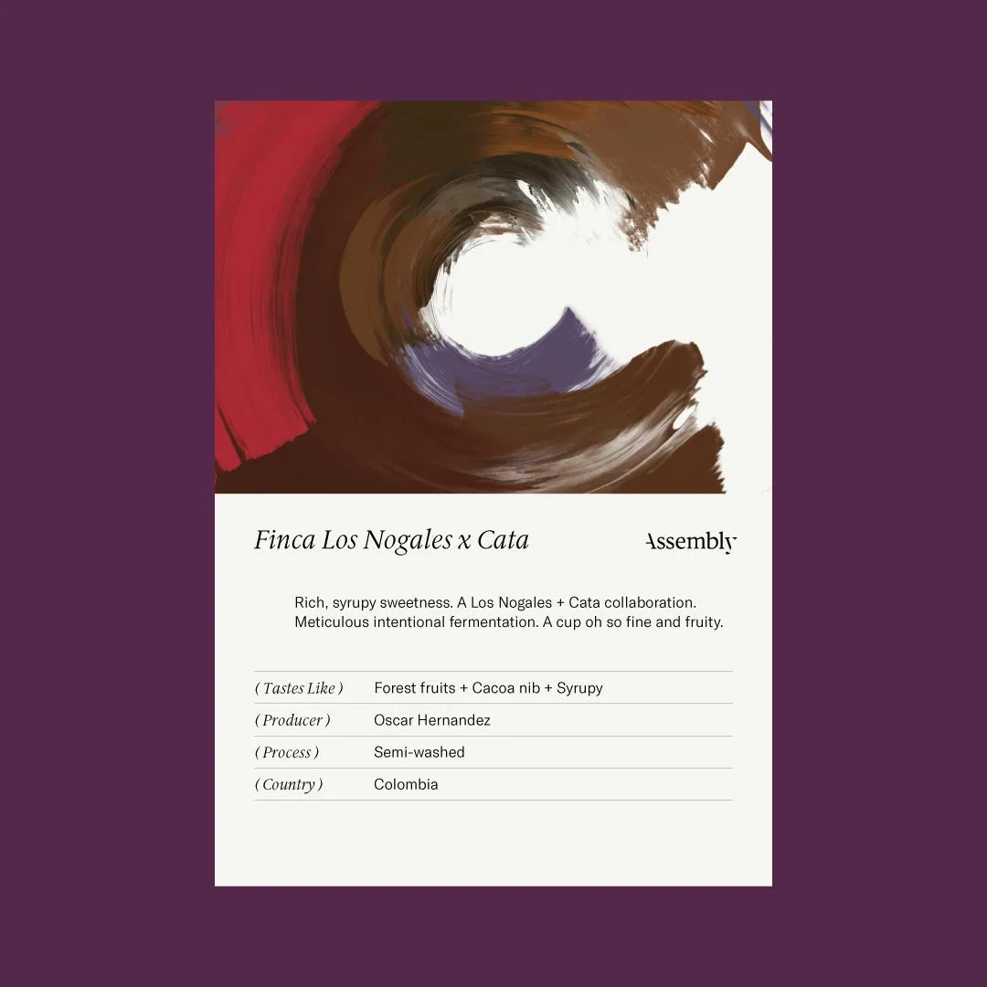 colombia — finca los nogales x cata taste coffee by assembly coffee london